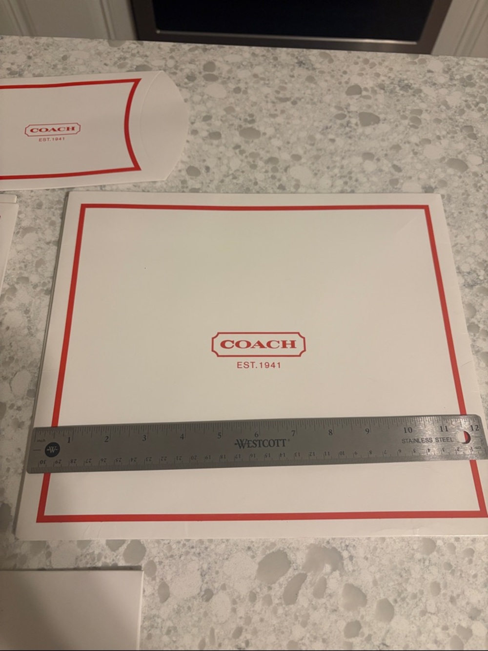 New Lot of 4 COACH gift boxes, various sizes, never used or assembled. - Picture 5 of 13